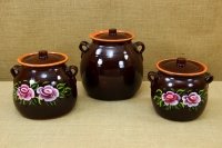 Clay Crock Pot 8 Liters Brown Eighth Depiction