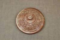 Clay Lid Round Relief 29 cm Beige First Depiction