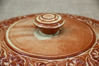 Clay Lid Round Relief 33 cm Beige Fifth Depiction