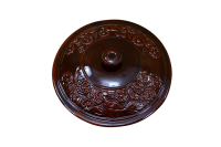 Πήλινο Καπάκι Στρόγγυλο Ανάγλυφο 33 εκ. Καφέ Απεικόνιση Εικοστή τέταρτη