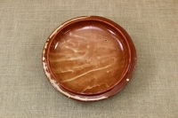 Clay Lid Round Relief 34.5 cm Beige First Depiction