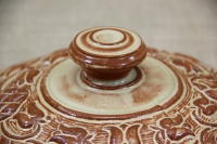 Clay Lid Round Relief 23.5 cm Beige Fifth Depiction