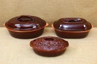 Clay Dutch Oven Oval 5 Liters Brown Eleventh Depiction