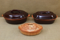 Clay Dutch Oven Oval 5 Liters Brown Twelfth Depiction