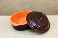 Clay Dutch Oven Oval 6 Liters Brown Third Depiction