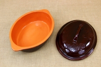 Clay Dutch Oven Oval 6 Liters Brown Fifth Depiction
