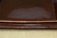 Clay Lid Rectangular 38 cm Brown Third Depiction
