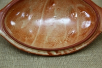 Clay Lid Oval Relief 31.8 cm Beige Fifth Depiction