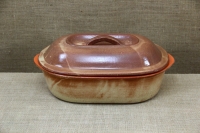 Clay Lid Oval 38.5 cm Beige Tenth Depiction