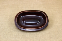 Clay Lid Oval 38.5 cm Brown Second Depiction