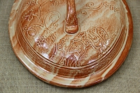 Clay Lid Oval Relief 41 cm Beige Third Depiction
