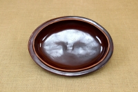 Clay Lid Oval Relief 41 cm Brown Second Depiction