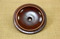 Clay Lid Round 14.8 cm Brown Second Depiction