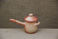Clay Coffee Pot Beige No2 with Clay Lid Third Depiction