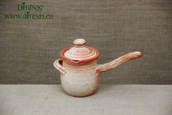 Clay Coffee Pot Beige No2 with Clay Lid