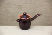 Clay Coffee Pot Brown No2 with Clay Lid First Depiction