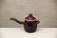 Clay Coffee Pot Brown No2 with Clay Lid Third Depiction