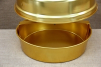 Aluminium Traditional Greek Coffee Tray No36 Gold with Lid Fifth Depiction