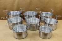 Aluminium Fryer Pot Professional No28 9 liters with Tinned Frying Basket Thirteenth Depiction