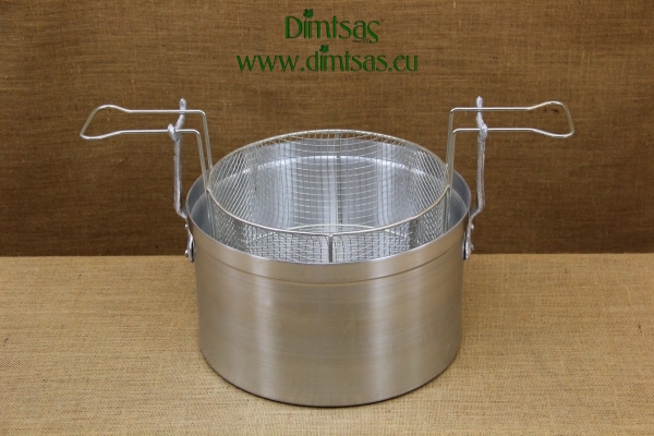 Aluminium Fryer Pot Professional No32 15 liters with Tinned Frying Basket