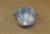 Aluminium Fryer Pot Professional No34 18 liters with Tinned Frying Basket Sixth Depiction