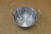 Aluminium Fryer Pot Professional No36 21 liters with Tinned Frying Basket Sixth Depiction