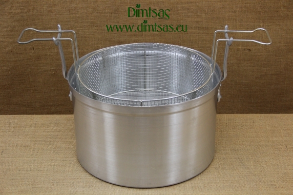 Aluminium Fryer Pot Professional No38 25 liters with Tinned Frying Basket
