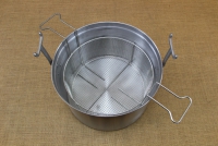 Aluminium Fryer Pot Professional No38 25 liters with Tinned Frying Basket Seventh Depiction