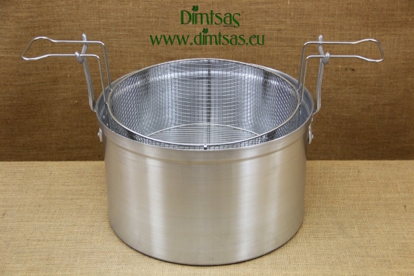 Aluminium Fryer Pot Professional No38 25 liters with Stainless Steel Frying Basket