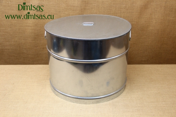 Galvanized Cauldron 57.5x45 98 Liters with a Lid