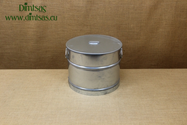 Galvanized Cauldron 41.5x29 30 Liters with a Lid
