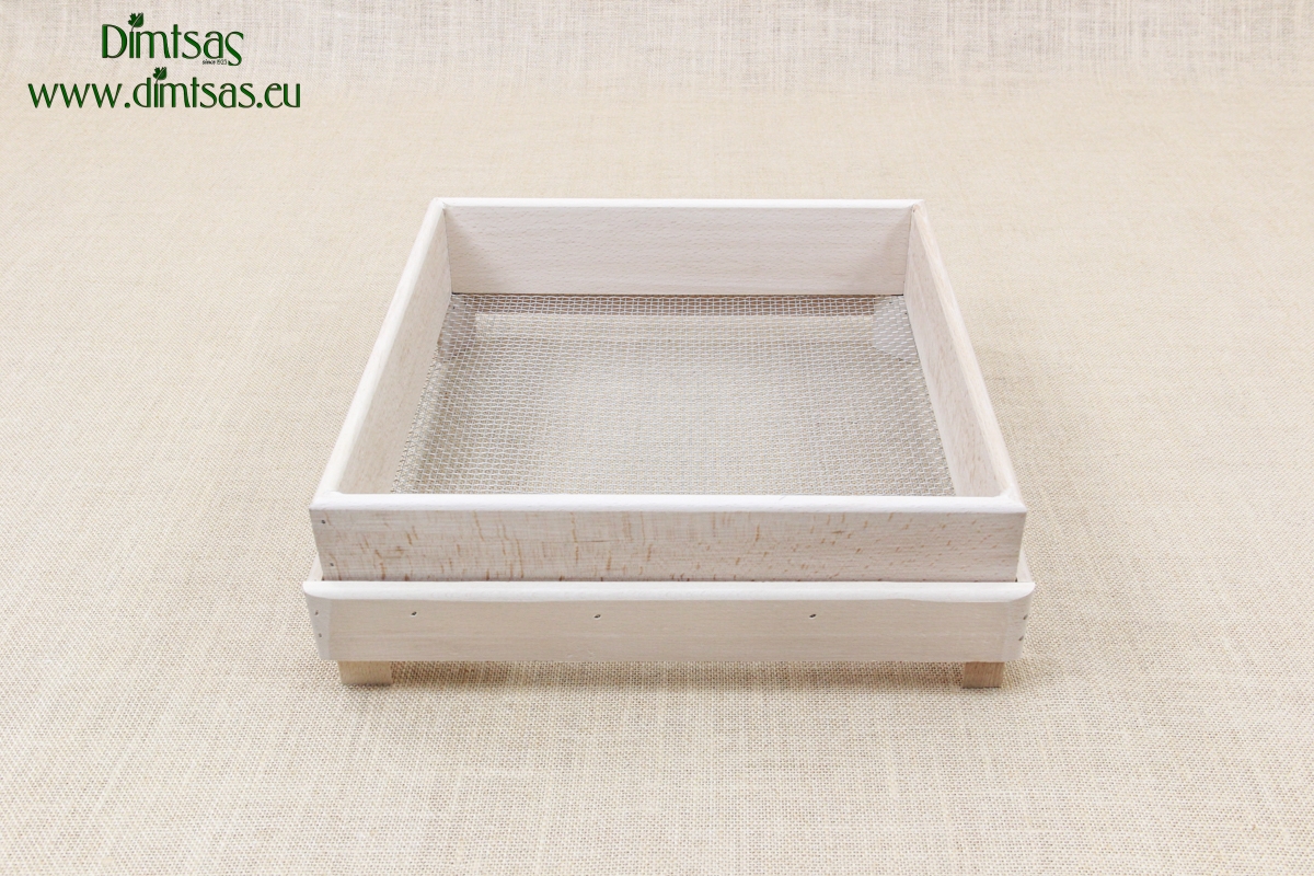 Sieve for Frumenty Wooden Square 34x34 cm with Holes 3x3 mm