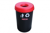 Recycle Bin Plastic with Red Lid 60 liters Twelfth Depiction