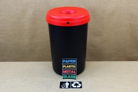 Recycle Bin Plastic with Red Lid 60 liters First Depiction