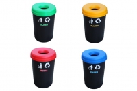 Recycle Bin Plastic with Green Lid 60 liters Seventeenth Depiction