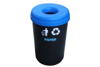 Κάδος Ανακύκλωσης Πλαστικός με Μπλε Καπάκι 60 λίτρων Απεικόνιση Δωδέκατη
