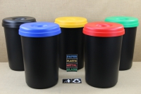 Recycle Bin Plastic with Black Lid 60 liters Fourteenth Depiction
