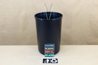 Recycle Bin Plastic with Black Lid 60 liters Third Depiction