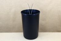 Recycle Bin Plastic with Black Lid 60 liters Fourth Depiction