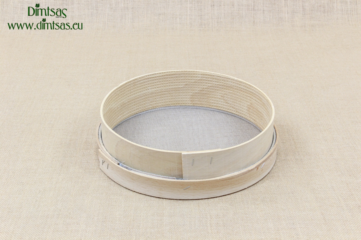 Sieve for Oregano Wooden 29 cm with Holes 2x1.5 mm