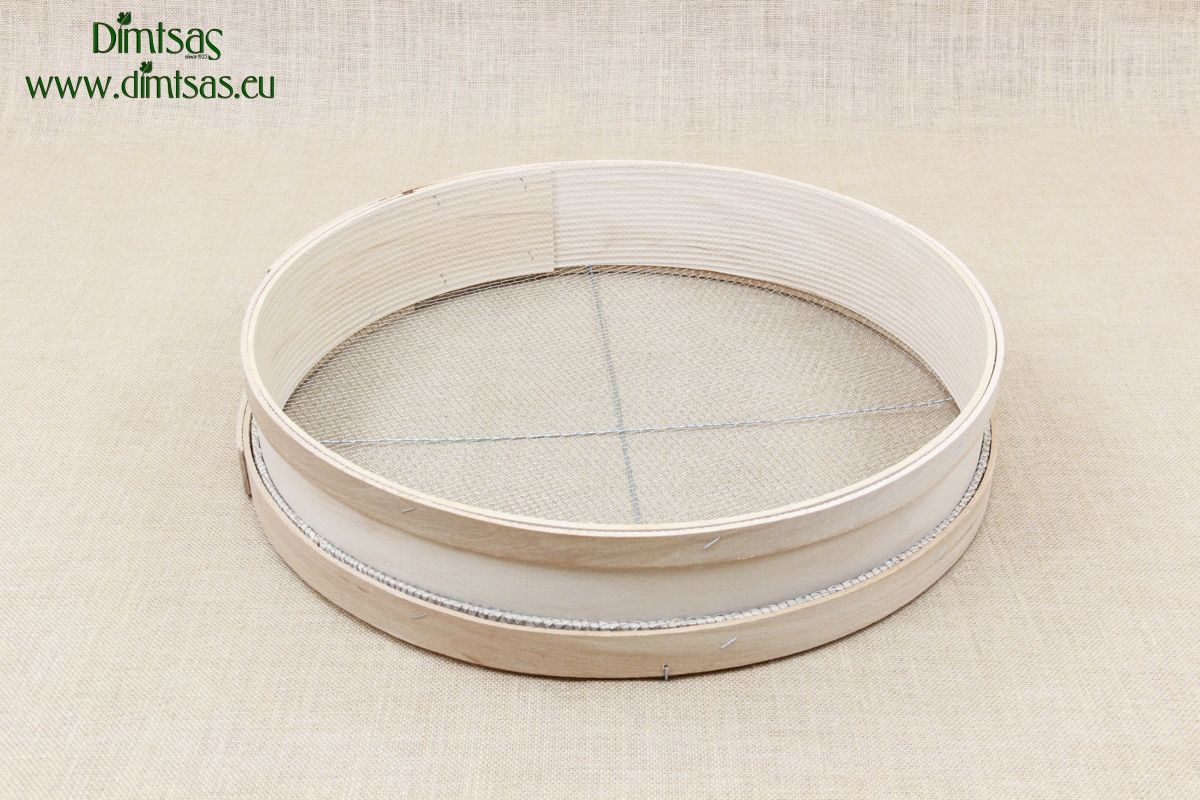 Sieve for Dry Nuts Wooden Professional 51 cm with Holes 3.5x4 mm
