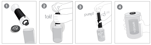 Οδηγίες Χρήσης για την Χειροκίνητη Αντλία Κενού - Vacuum Takaje για Βάζα με Μεταλλικά Καπάκια